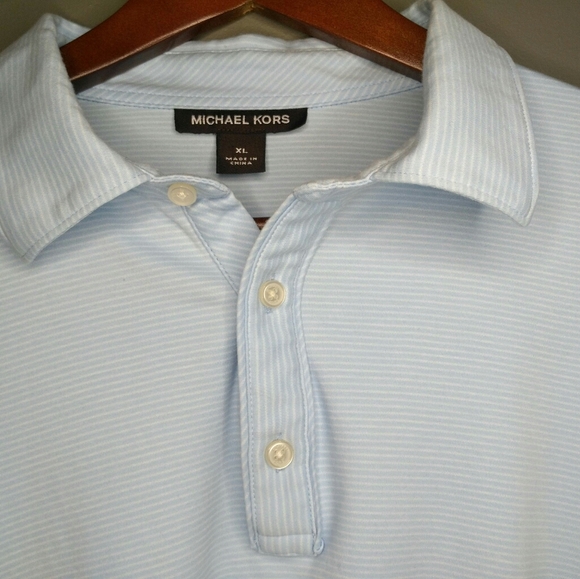 Michael Kors Golf Shirt Polo Light Blue Sz… - Picture 3 of 5